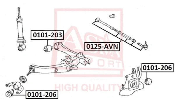 Febest Rear Lateral Link 0125-AVN