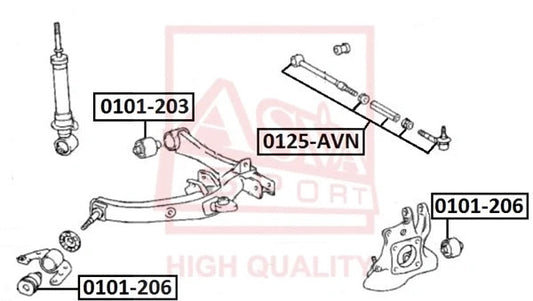 Febest Rear Lateral Link 0125-AVN