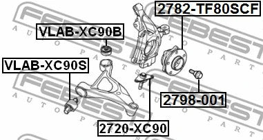 FEBEST 2003 Volvo XC90 Axle Bolt Drive Shaft 2798-001