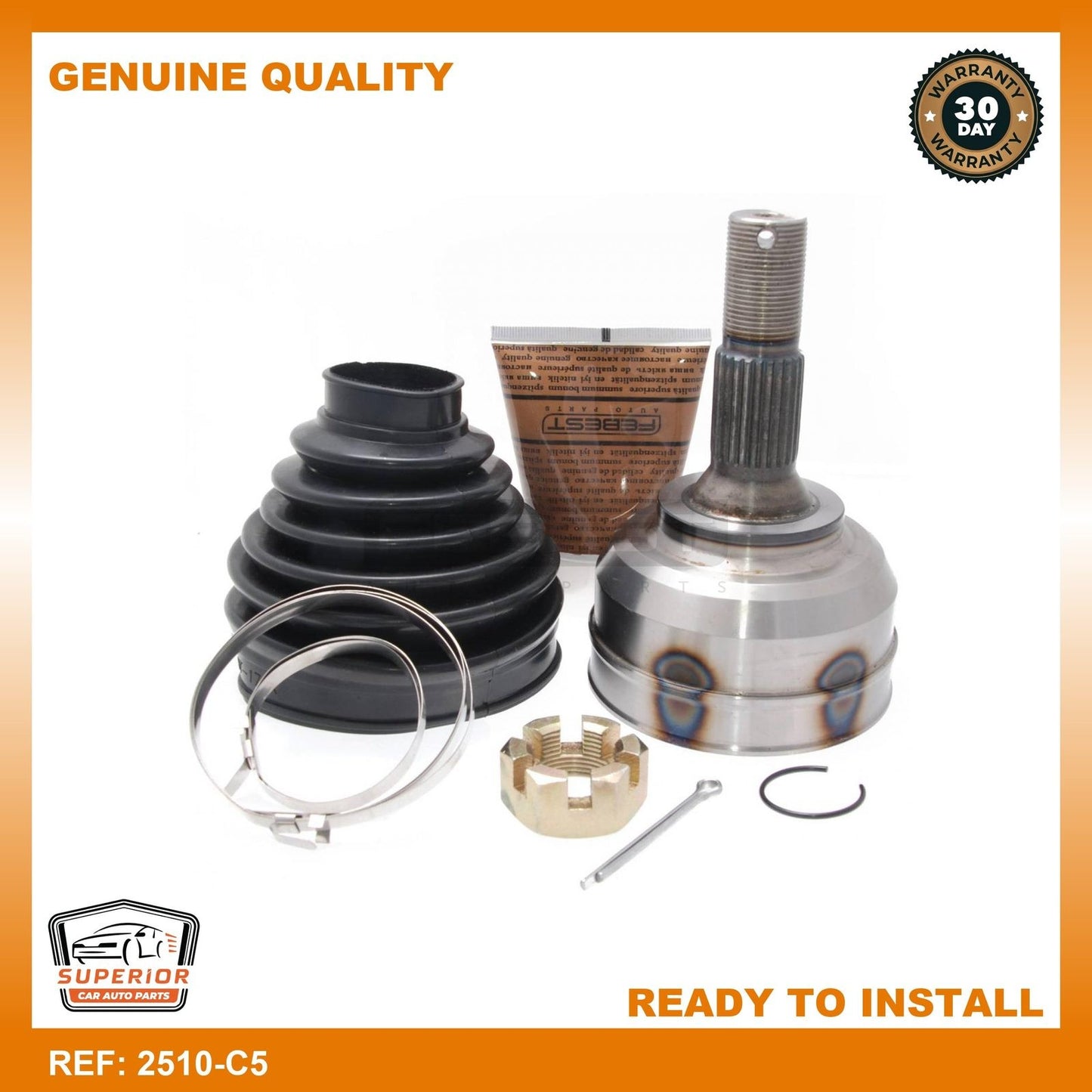 FEBEST CITROEN Outer Cv Joint 2510-C5