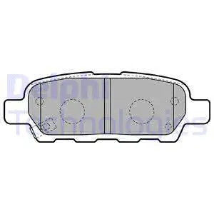DELPHI 2011-2014 Nissan Juke Brake Pad Set, Disc Brake LP1807
