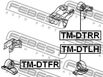 FEBEST TOYOTA, DAIHATSU LEFT ENGINE MOUNT (HYDRO) - TM-DTLH