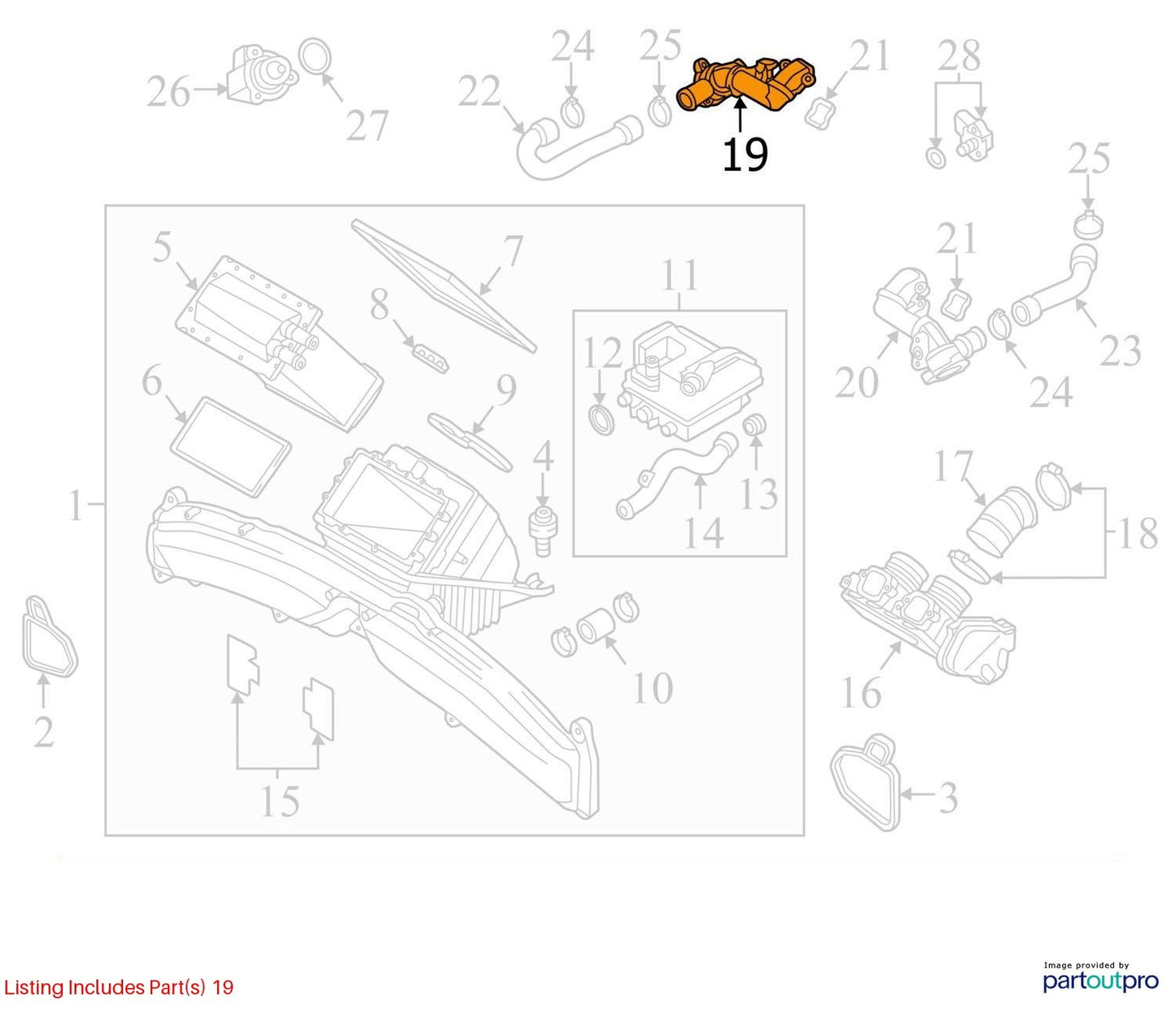 2013-2016 Audi RS7 Sportback MAP Boost Sensor Adapter 079145751G