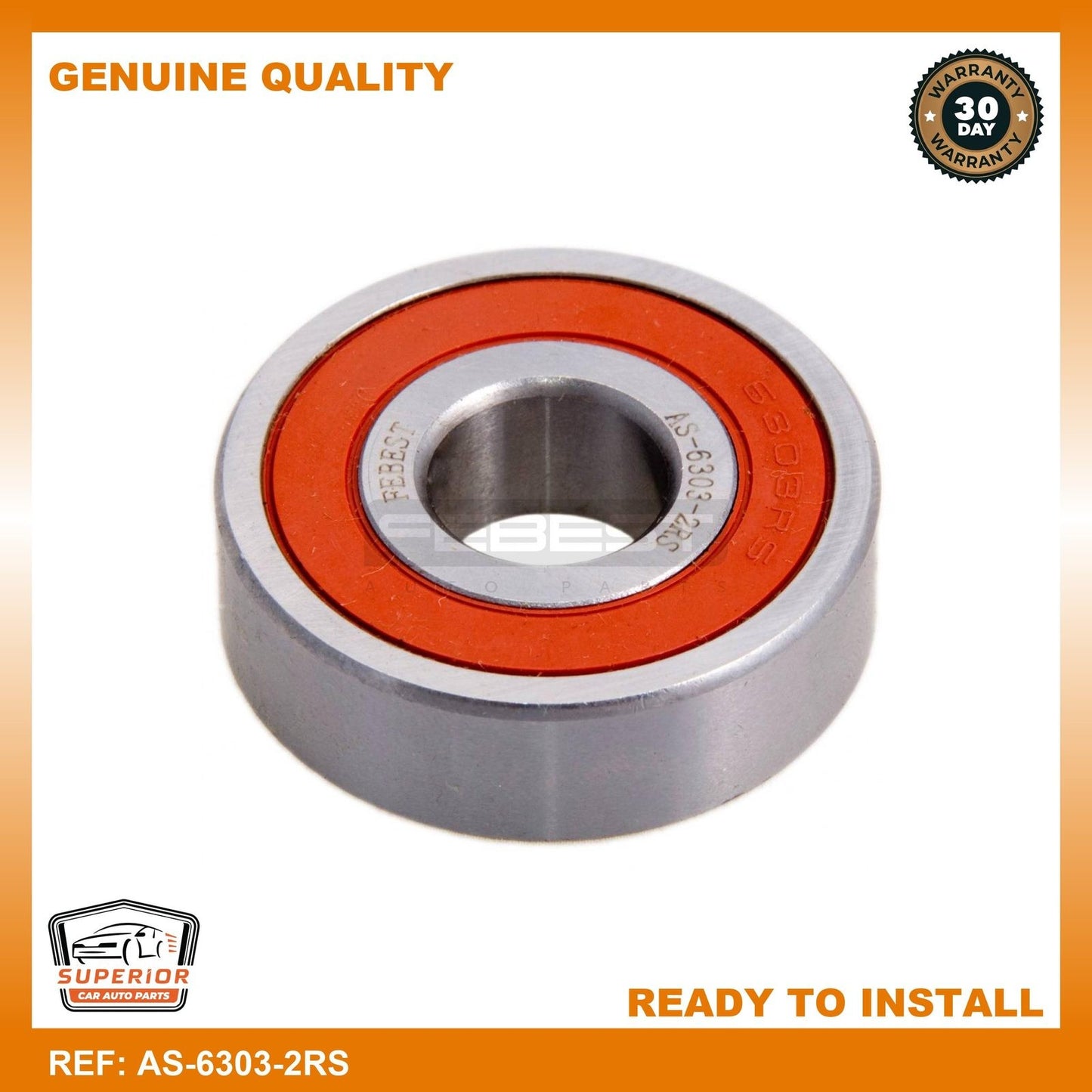 FEBEST Alfa Romeo Ball Bearing 17x47x14 AS-6303-2RS