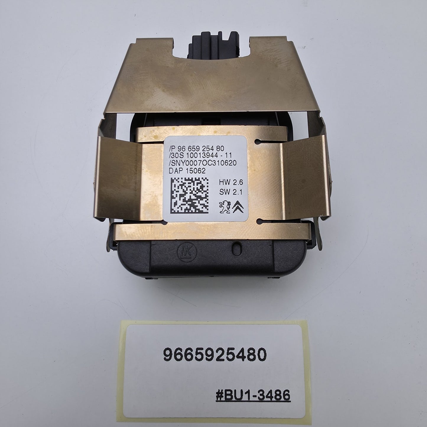 2019 Peugeot 208 Rain Sensor 9665925480