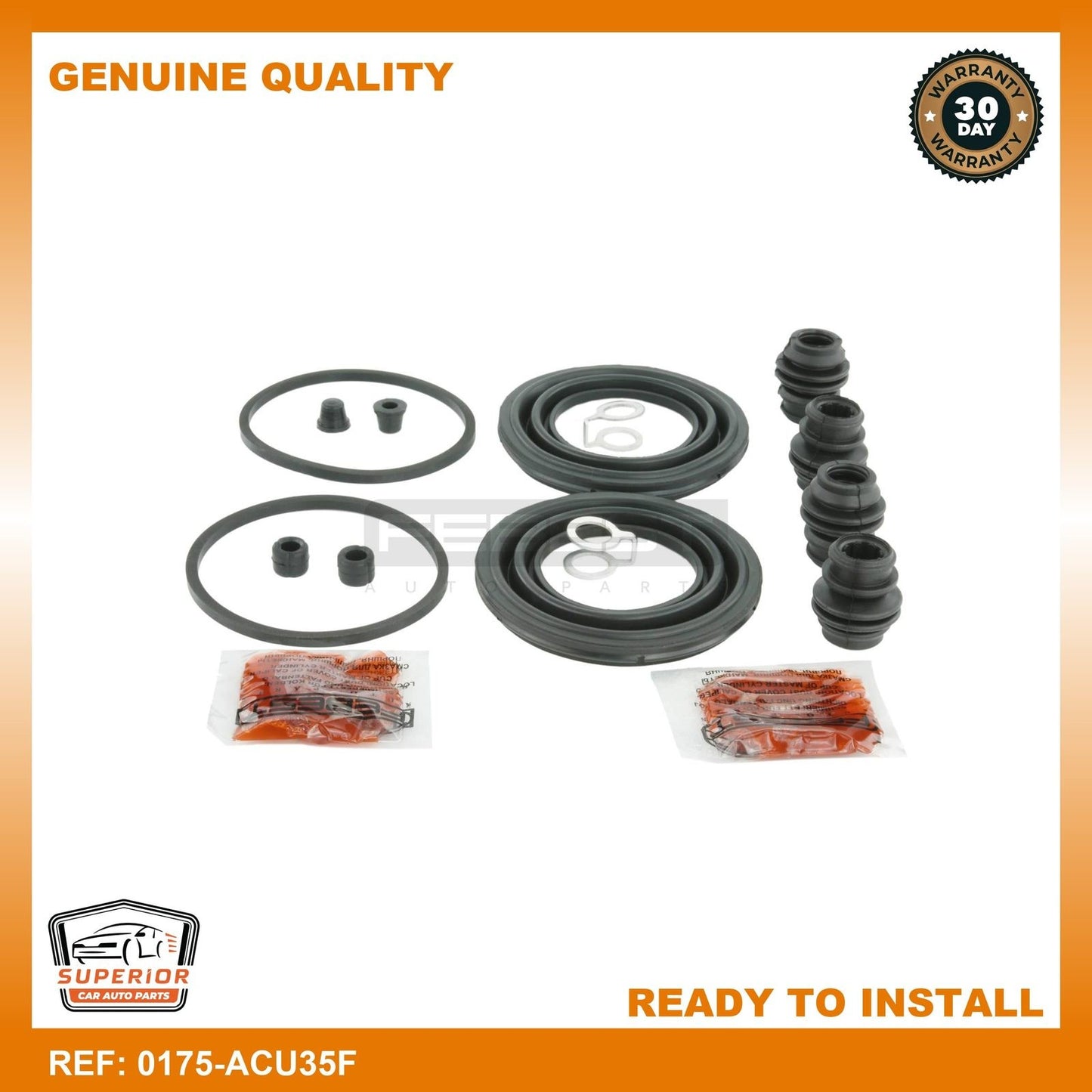 FEBEST Toyota Front Brake Caliper Repair Kit 0175-ACU35F