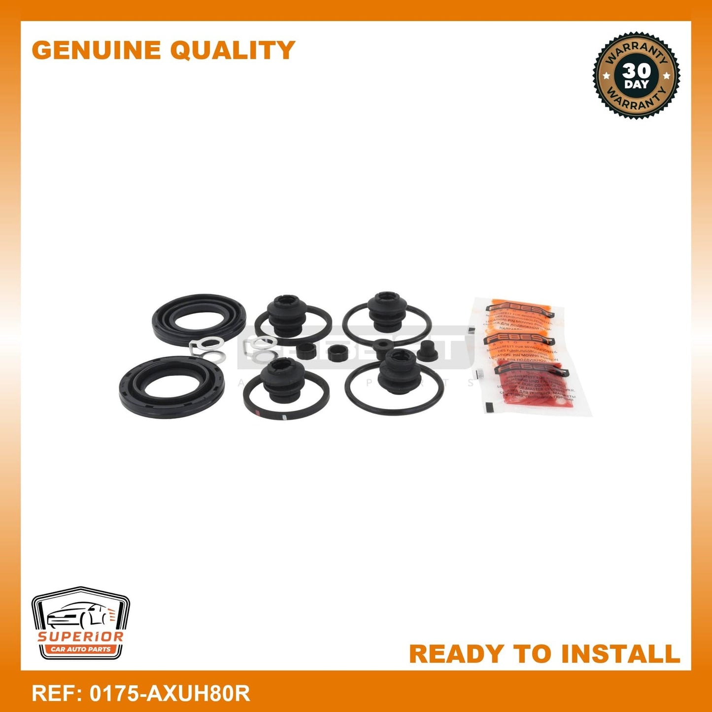 FEBEST 2019 Toyota RAV4 Rear Brake Caliper Repair Kit 0175-AXUH80R