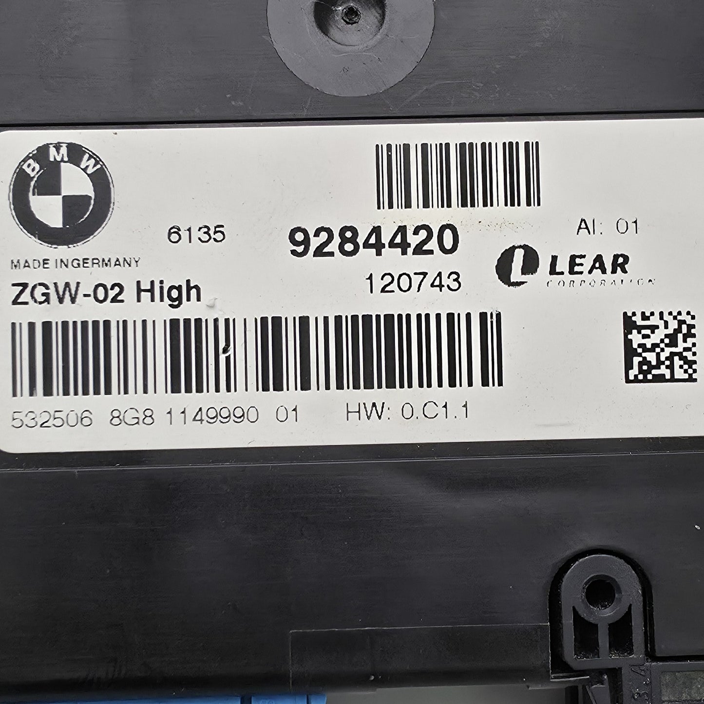 2008-2015 BMW F01 Central Gateway Module 9284420
