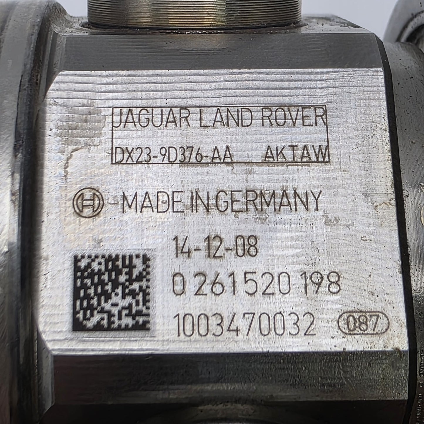 2018 Jaguar F-Type Fuel Pump DK239D376AA