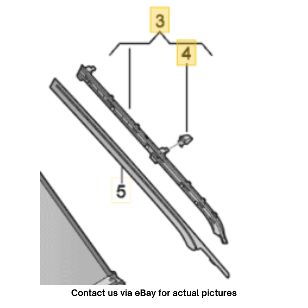 2012–2018 Audi A6 Rear Right Electric Sunshade Track Used OEM 4G5864306