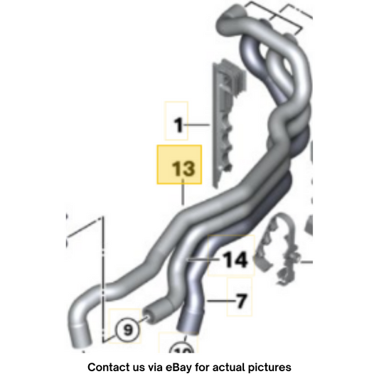 BMW 520i F10 Water Hose Inlet 2.2 OEM 64539119169