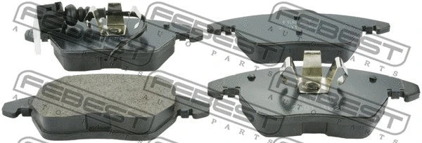 FEBEST 2011-2018 Audi A1 Disc Brake Pad Set Front 2301-362F