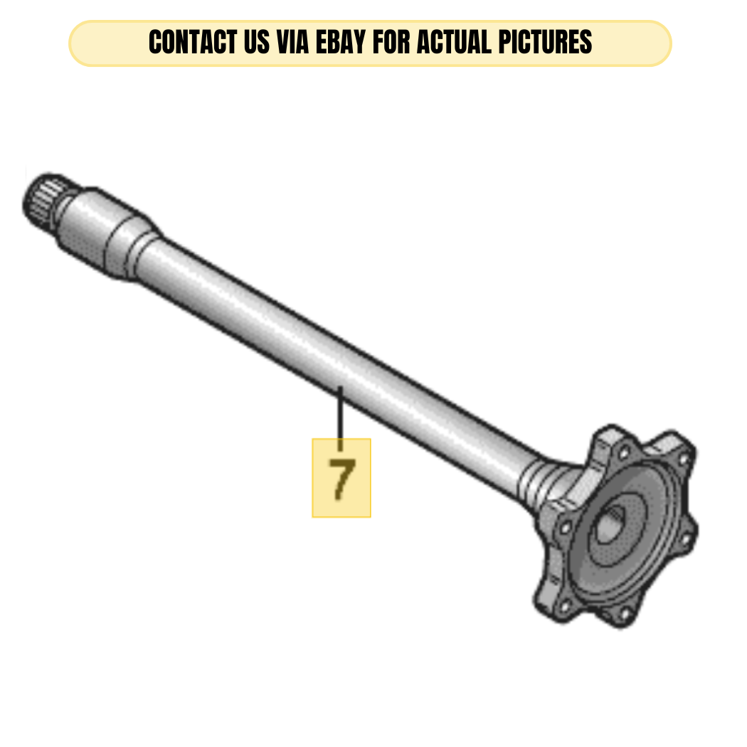 2010-2012 Audi A4 Front Left Flanged Shaft OEM 0B4409355C