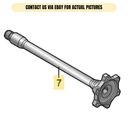 2010-2012 Audi A4 Front Left Flanged Shaft OEM 0B4409355C