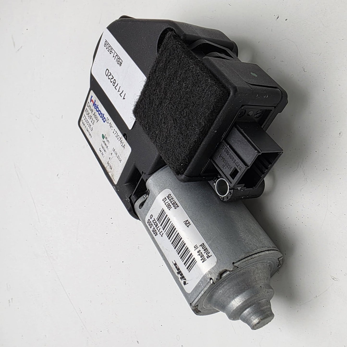 2012-2016 BMW 528i Overhead Sunroof Motor 1717822D