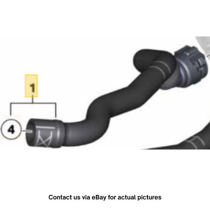 2012 Mini Cooper R56 Engine Inlet to Heater Radiator Hose Used OEM 64217606001