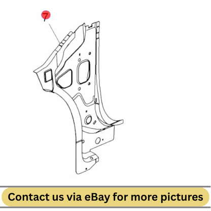 2010 Chevrolet Cruze Left Body H-Pillar Inner Lower Panel Used OEM 95961968