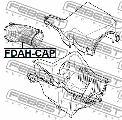 FEBEST 2007-2011 Ford Focus Air Cleaner Hose FDAH-CAP
