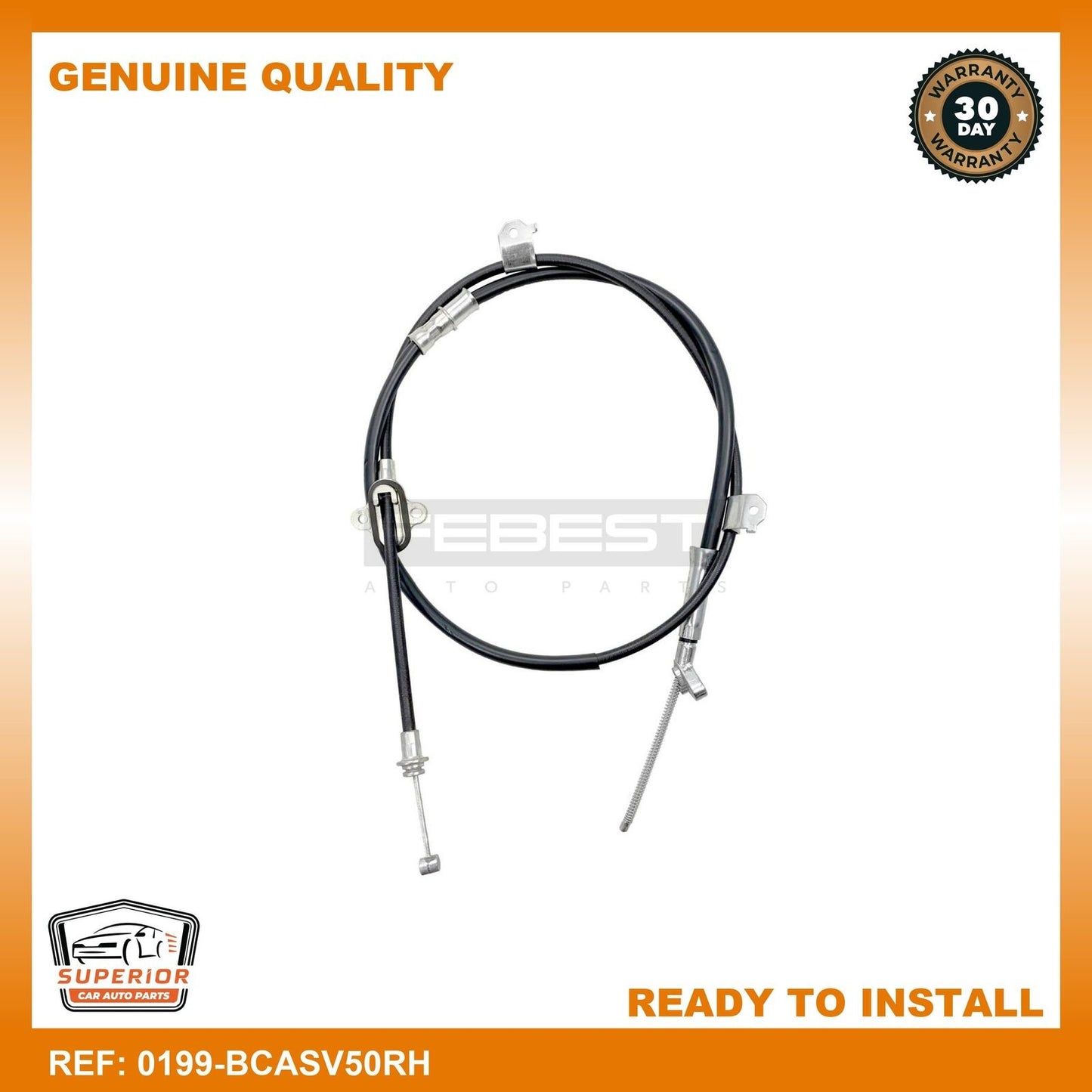 FEBEST 06-18 Toyota Camry Parking Brake Cable 0199-BCASV50RH