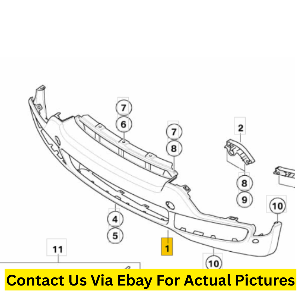 2009 BMW X5 Front Bumper Trim Panel Used OEM 51117172356