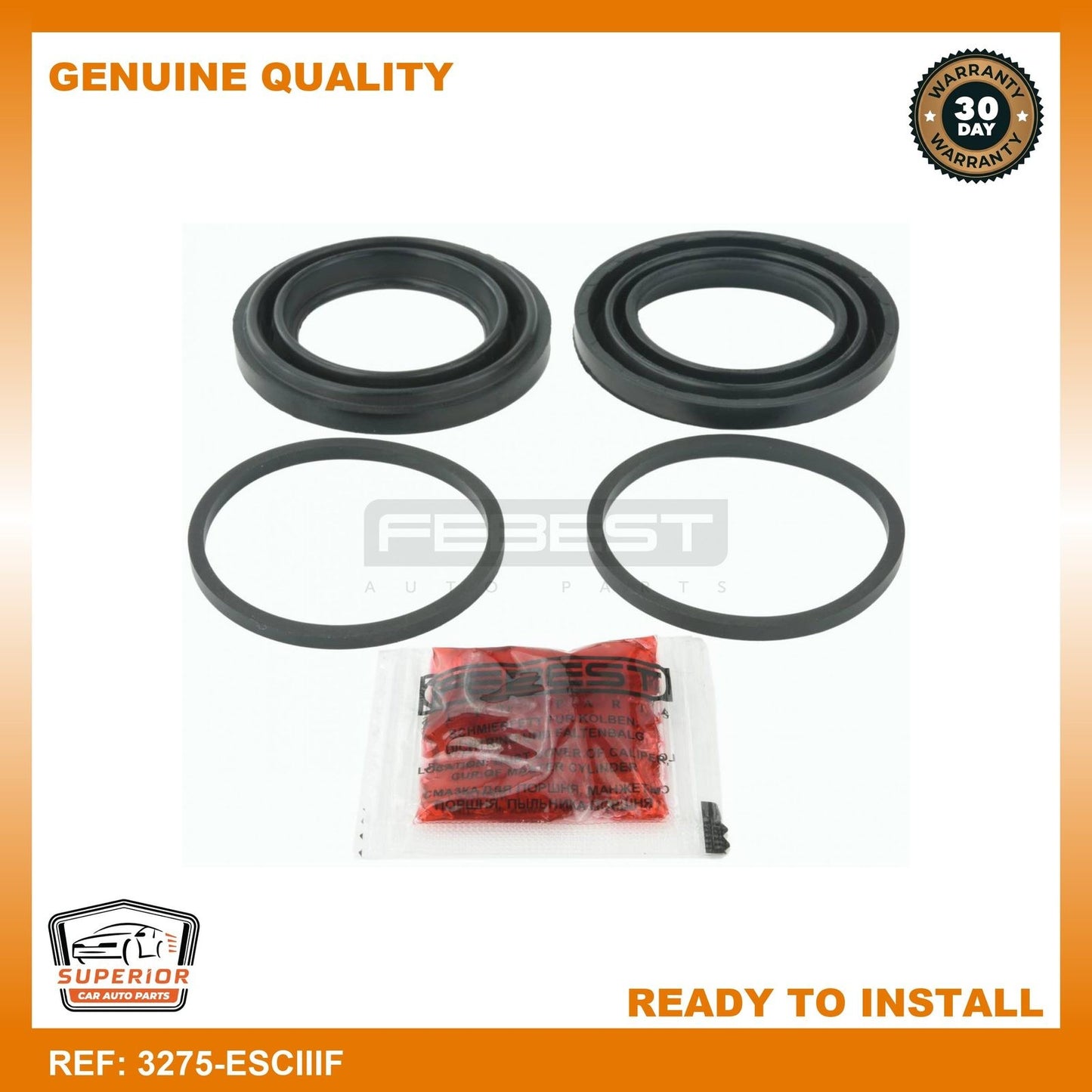 Febest Front Brake Caliper Repair Kit 3275-ESCIIIF