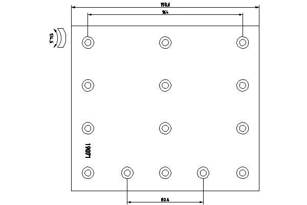 TEXTAR Brake Lining Kit, Drum Brake 1907102