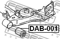 FEBEST 2003-2008 Pontiac Vibe Rear Crossmember Bushing DAB-001