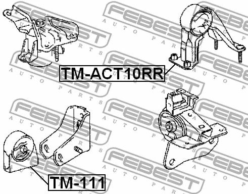 FEBEST TOYOTA FRONT ENGINE MOUNT - TM-111