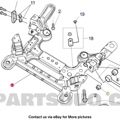 2009 Chevrolet Lumina Cradle Frame Drivetrain & Suspension (Used OEM 92221964