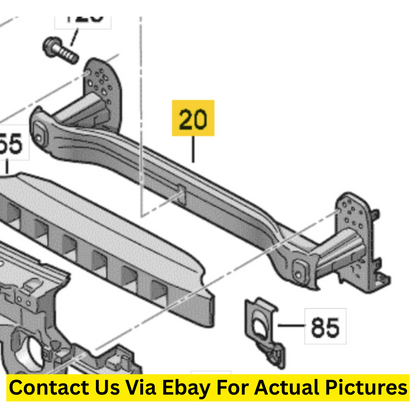 2012 Volkswagen Touareg  Bumper Reinforcement Impact Bar Used OEM 7P0807109B