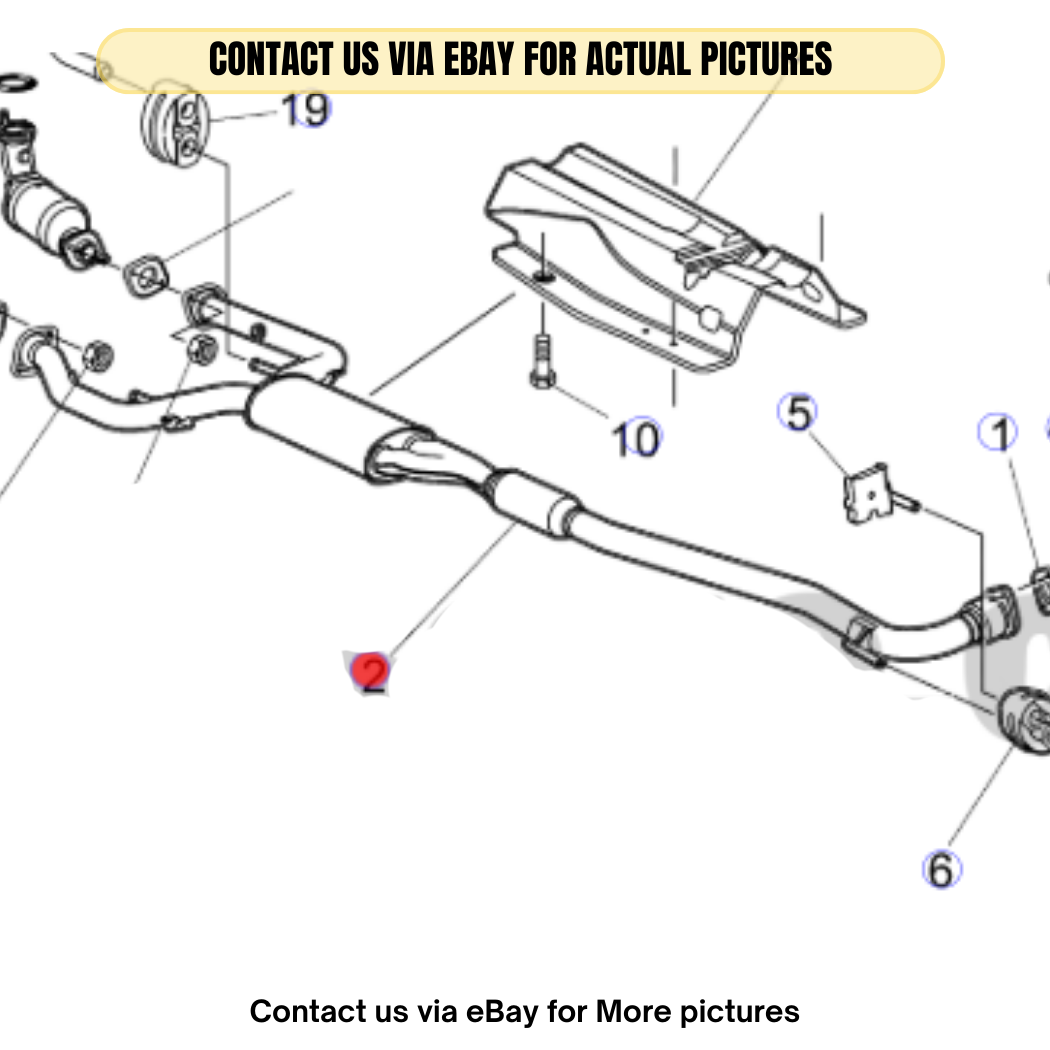 2009 Chevrolet Lumina S Exhaust Muffler Assembly Used OEM 92204460