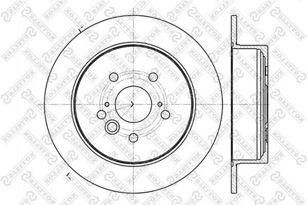 STELLOX 2003-2005 Toyota RAV4 Rear Disc Brake Rotor 4243142040