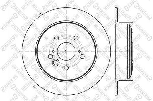 STELLOX 2003-2005 Toyota RAV4 Rear Disc Brake Rotor 4243142040