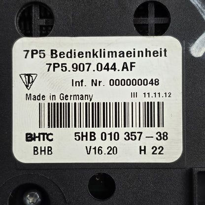 2010-2018 Porsche Cayenne Climate Control Unit 7P5907044AF
