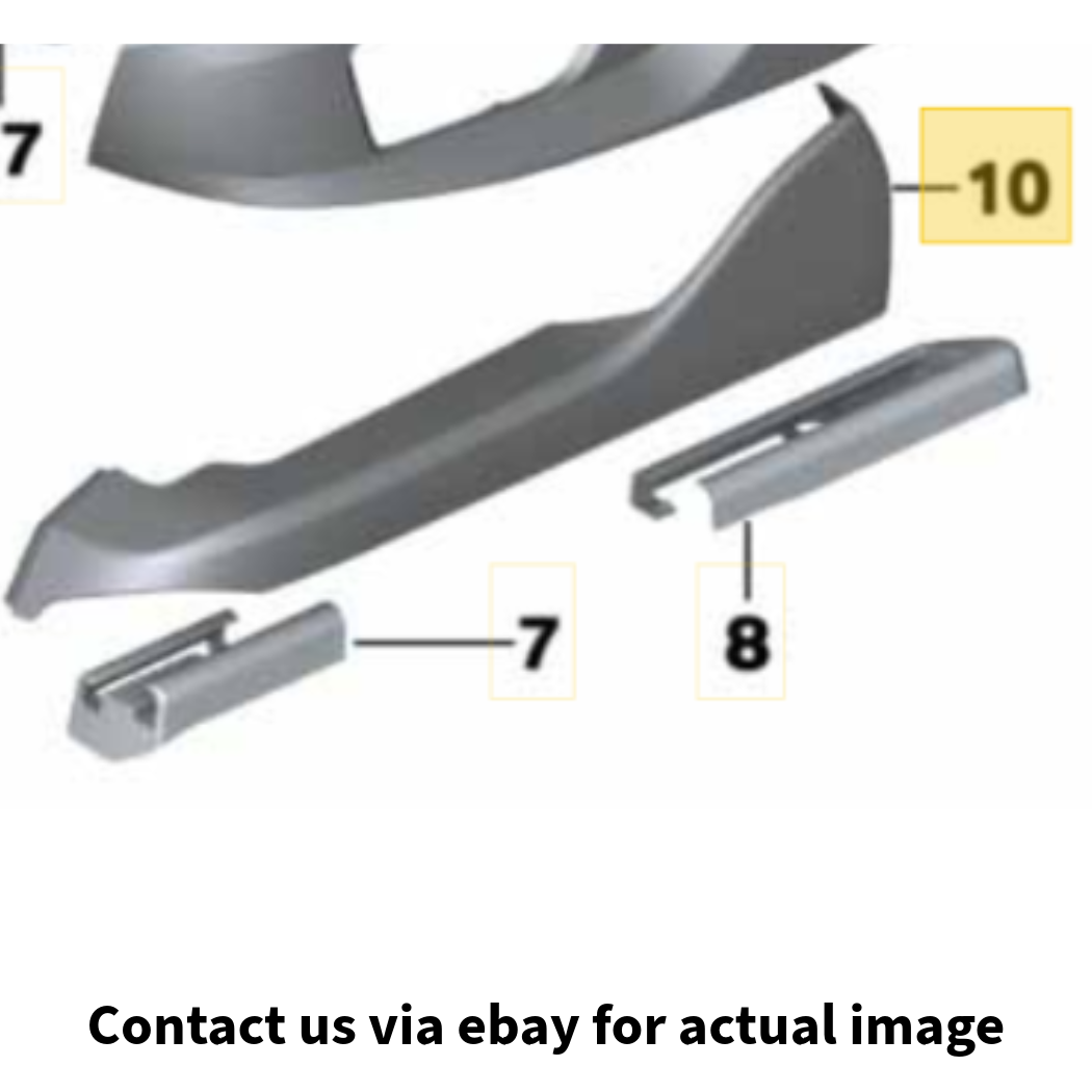 2011–2015 BMW 520i Seat Rail Upper‑Exterior Cover OEM 52109168251