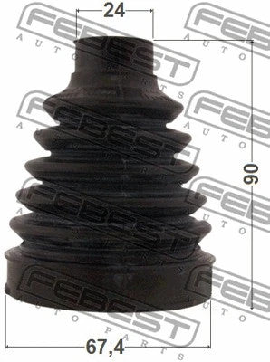FEBEST 2009-2017 Chevrolet Aveo Boot Inner CV Joint Kit 67.4x90x24 1015-T300