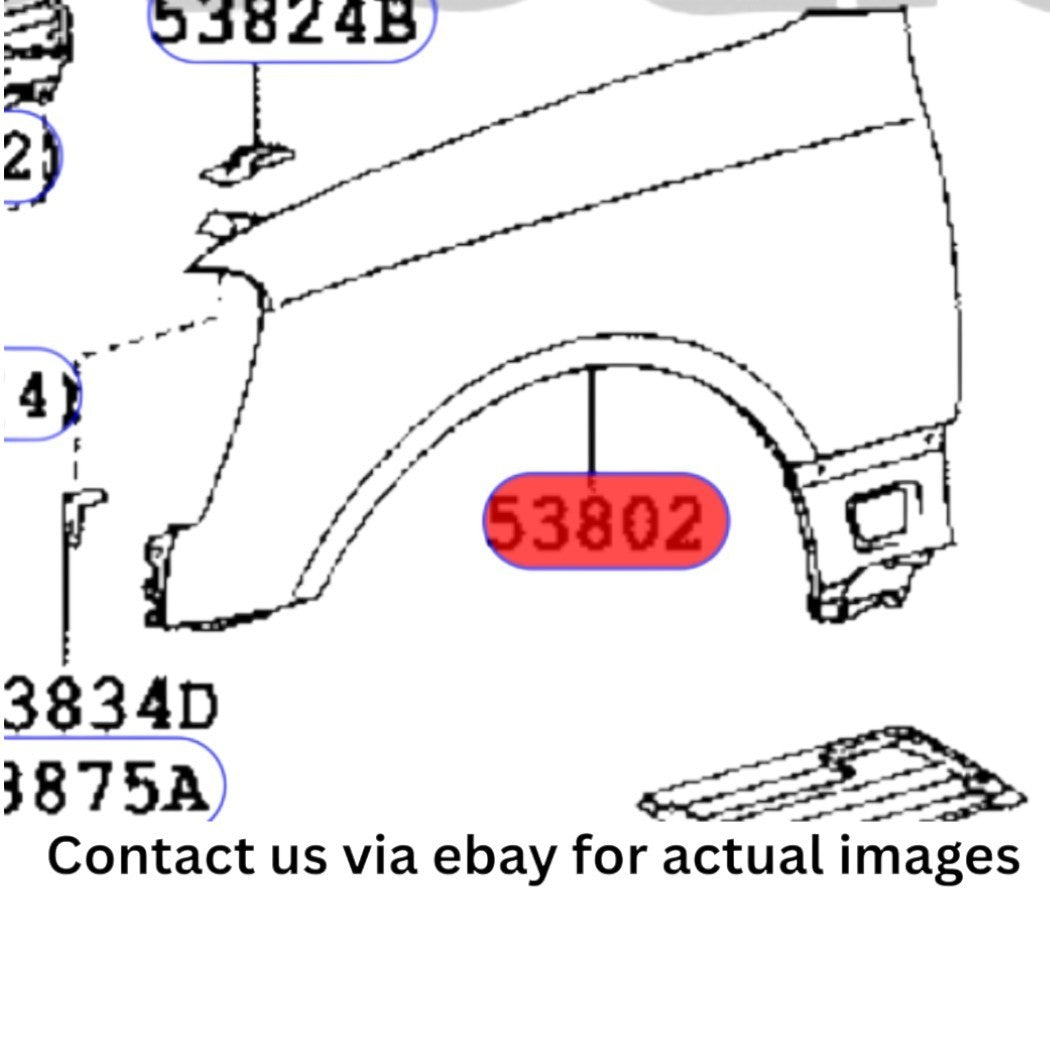 2002 Lexus LS430 Front Left (Driver) Fender Panel Used OEM 5380250130
