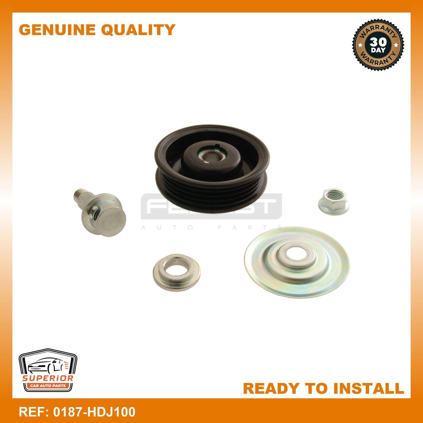 FEBEST 1995-2009 Toyota 4Runner Pulley Tensioner Kit 0187-HDJ100