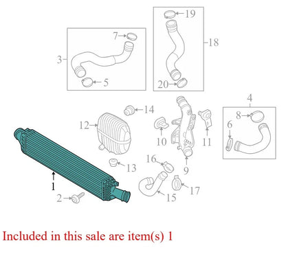 2009 Audi A4 Quattro Intercooler Used OEM 8K0145805P