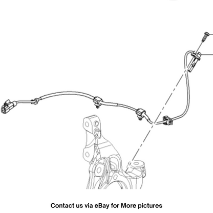 2010 Chevrolet Cruze Right Rear Wheel Speed Sensor Used OEM 13324530