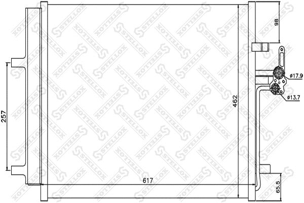 STELLOX 2007 Ford Mondeo Condenser, Air Conditioning 1457675