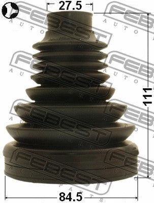 FEBEST 2007-2018 Alfa Romeo 159 Boot Inner CV Joint Kit 84.5x111x27.5 1715-Q5T