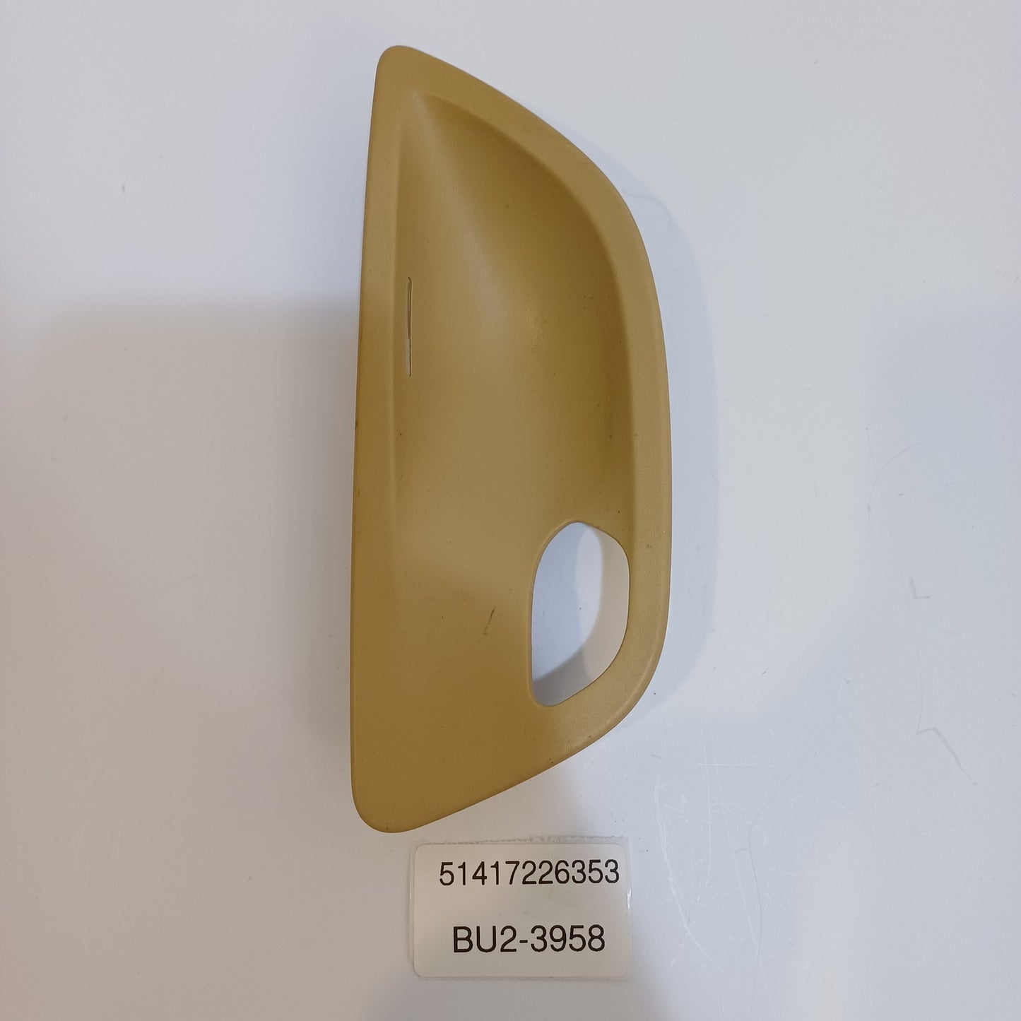 2009-2017 BMW F11 Interior Door Handle Cup Left Schwarz 51417226353