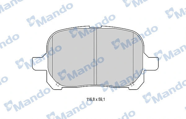 MANDO Toyota Brake Pad Set MBF015857
