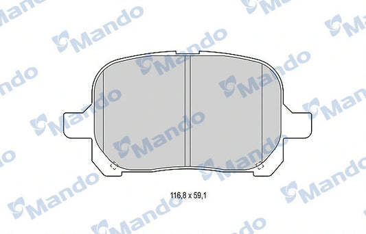 MANDO Toyota Brake Pad Set MBF015857