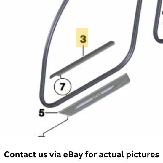 2011–2016 BMW 520i Front Inner Entrance Cover Strip USED OEM 51477358064