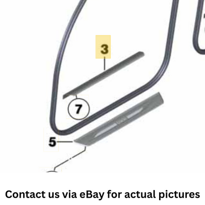 2011–2016 BMW 520i Front Inner Entrance Cover Strip USED OEM 51477358064