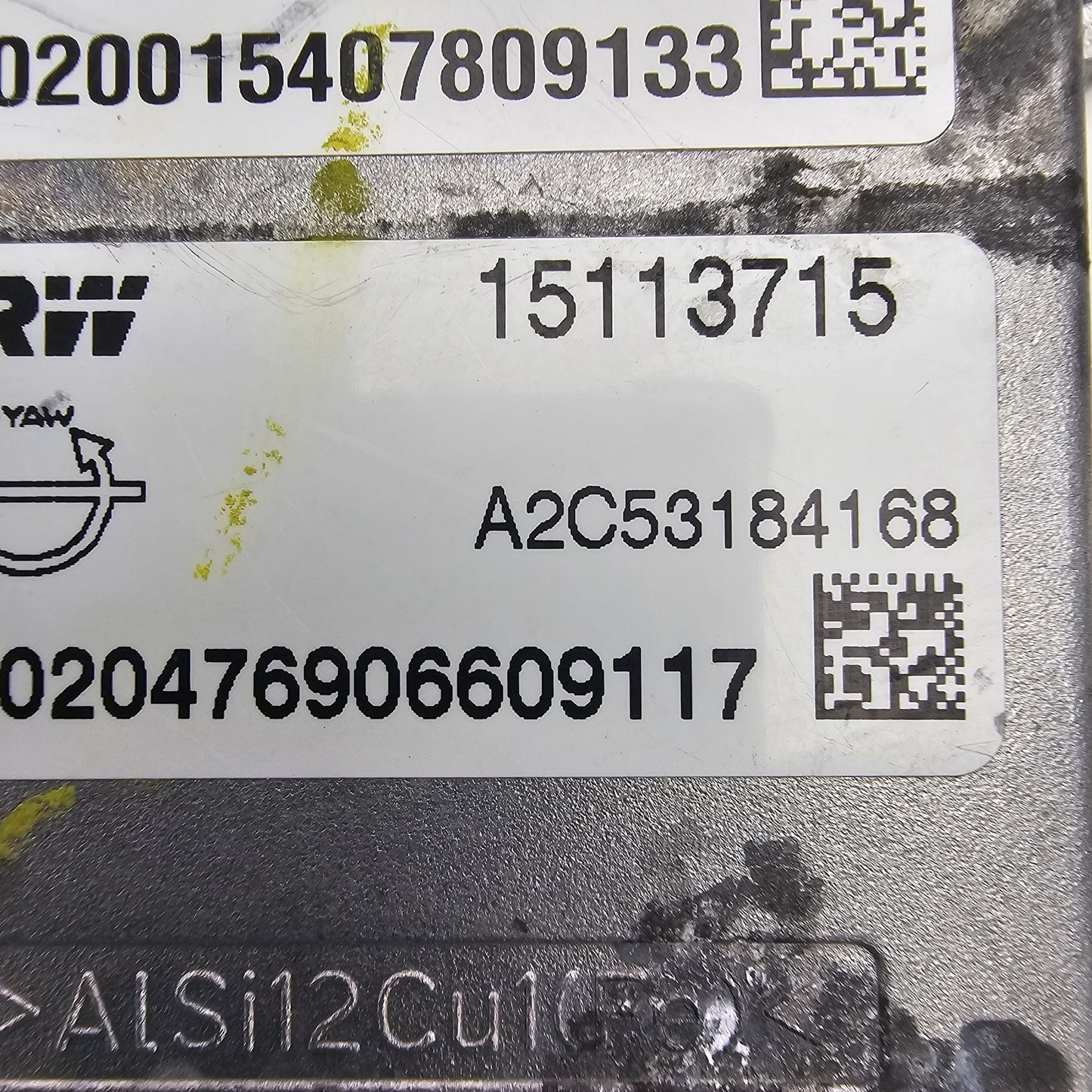 2008-2016 Chevrolet Impala Yaw Rate Control Sensor 15113715