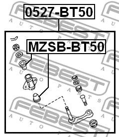 FEBEST 2006-2009 Ford Ranger Bushing Idler Arm MZSB-BT50