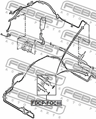 FEBEST 1981-1994 BMW 318i Hydraulic Power Steering Hose O-Ring Set FDCP-FOCIII